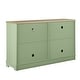 preview thumbnail 12 of 22, 57.4" Farmhouse Storage Sideboard Buffet Cabinet with 4 Glass Doors and Adjustable Shelves
