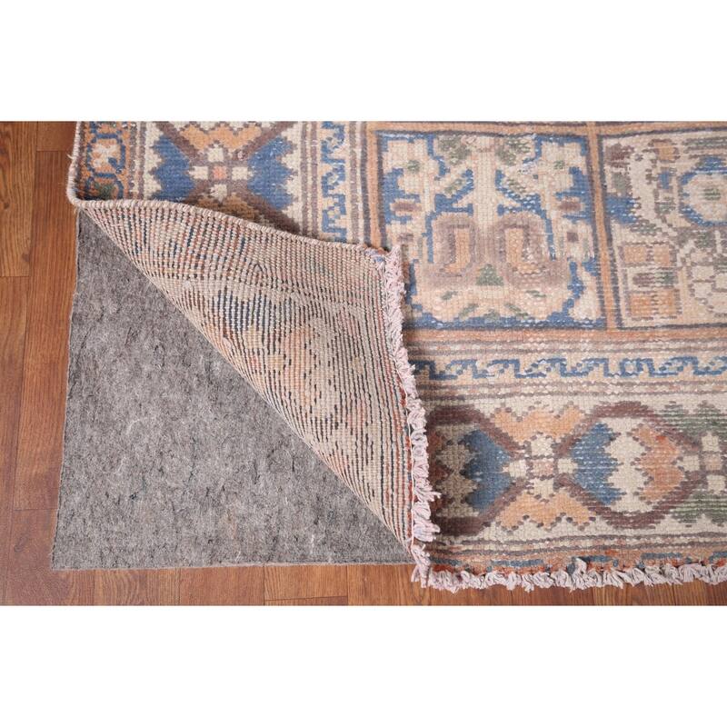 Bakhtiari Persian Vintage Area Rug Handmade Orange Wool Carpet - 6'5"x 9'4"