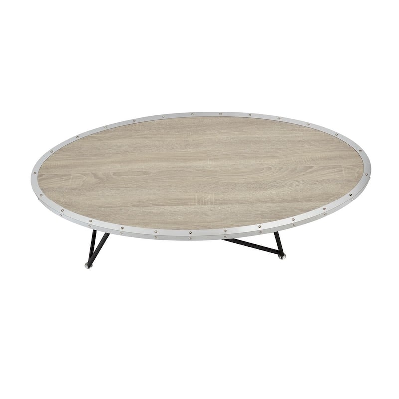 ACME Allis Coffee Table in Weathered Gray Oak - Oak