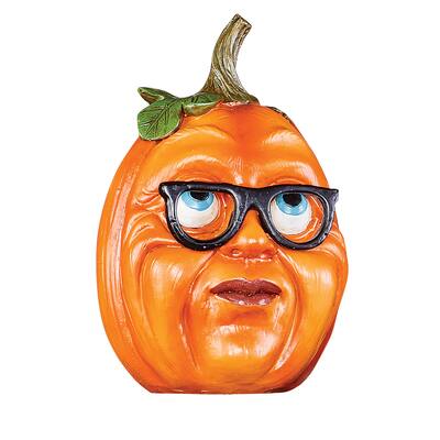 Hand-Painted Sophisticated Pumpkin Figurines