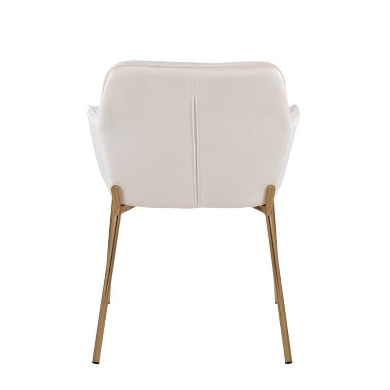 Silver Orchid Galotti Gold Upholstered Dining Chair (Set of 2)