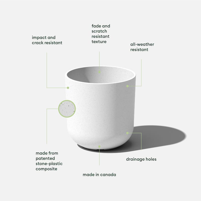 Pure Series Kona Modern Round Planter