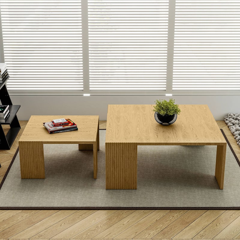 Square Solid Wood Coffee Table