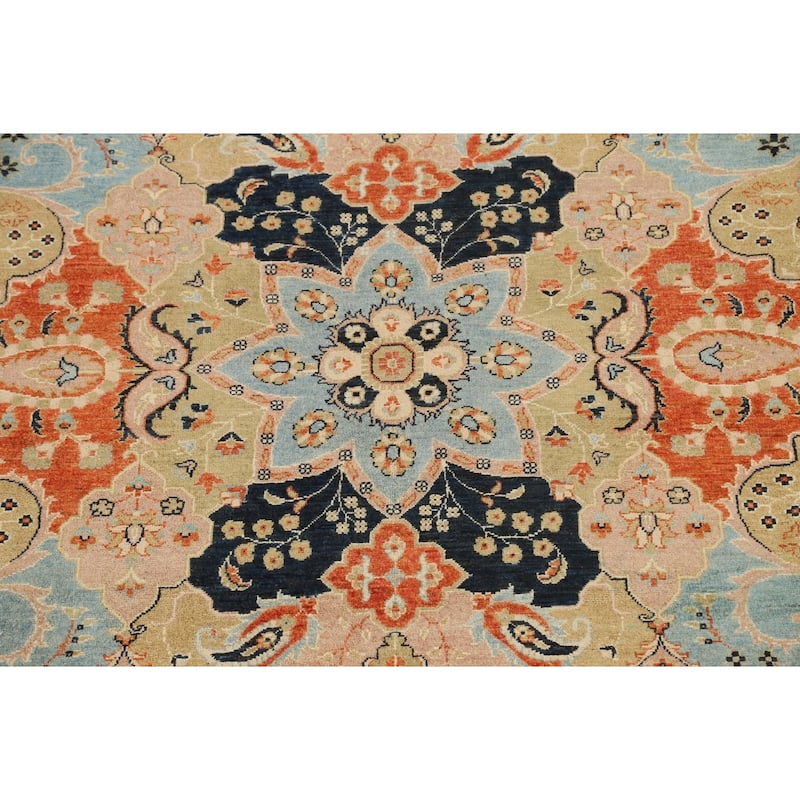 Eye-catching Floral Khotan Oriental Area Rug Wool Hand-knotted Carpet - 8'0" x 9'8"