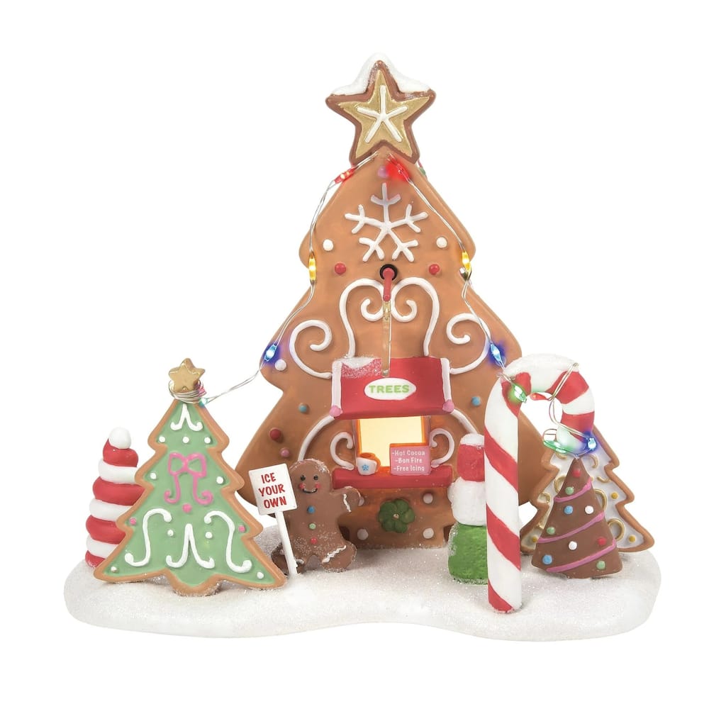Department 56 North Pole Series Ice Your Own Tree Lot Lighted Building - 6015673