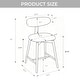 preview thumbnail 18 of 16, Wooden Upholstered Swivel Bar Chairs Set