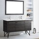 preview thumbnail 1 of 6, Swiss Madison 60" Vanity Top Bathroom Sink White