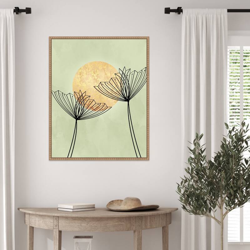 Abstract Botanicals by Sannel Larson Framed Canvas Wall Art Print