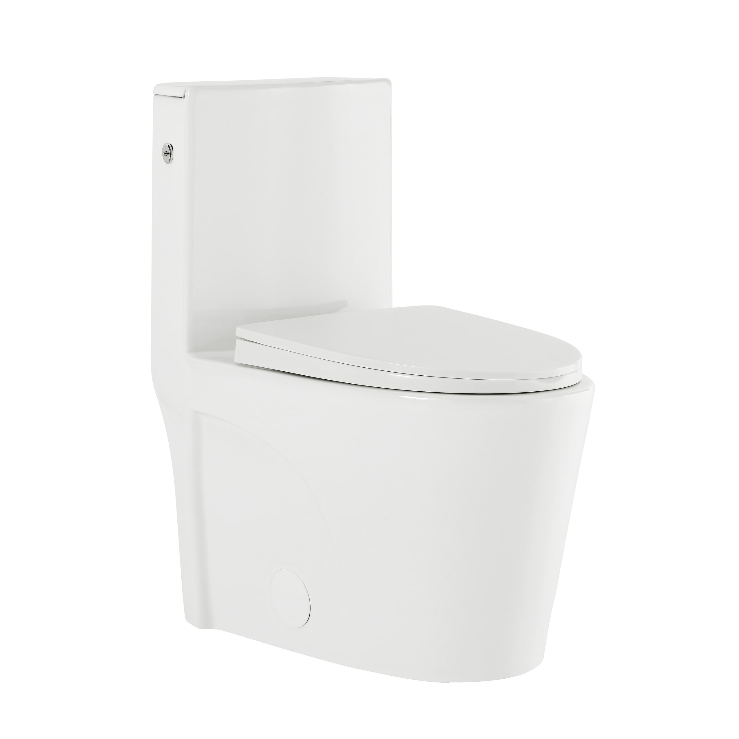 St. Tropez One-Piece Elongated Toilet, Touchless 1.1/1.6 Gpf - 26.77" x 14.69" x 31.02"