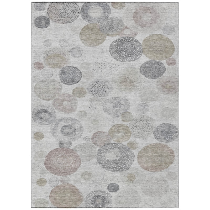 HomeRoots Geometric Transitional Rectangle Outdoor Rug