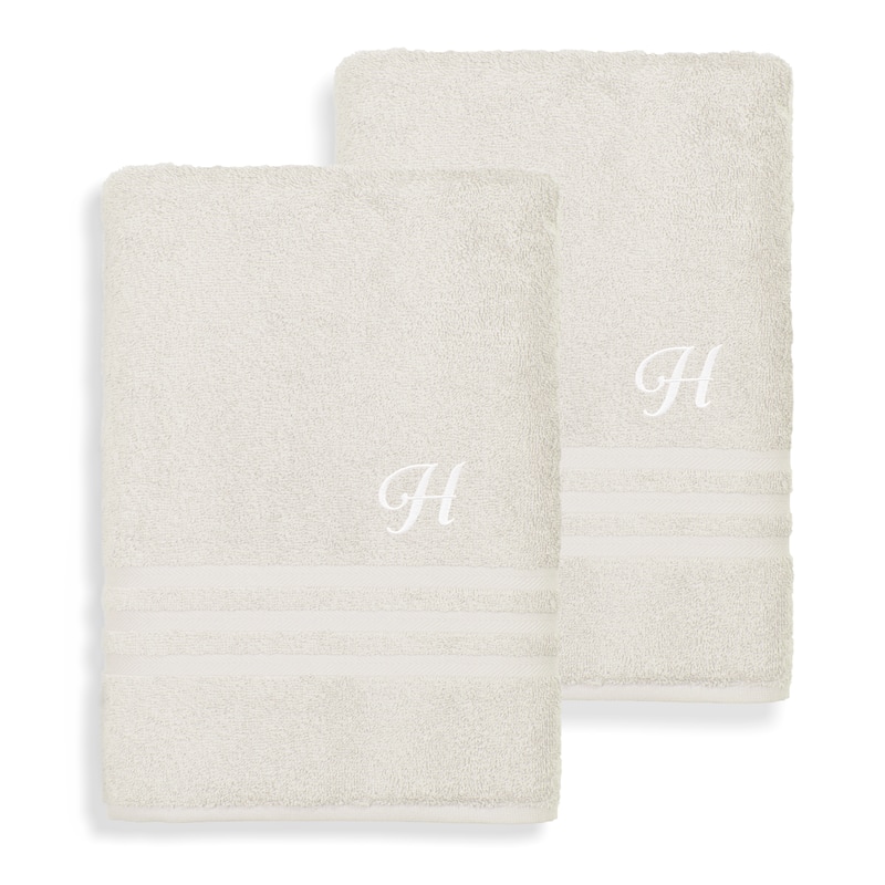 Authentic Hotel and Spa 100% Turkish Cotton 2PC Denzi Bath Sheet Set. - H