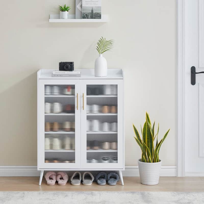 Double door shoe cabinet