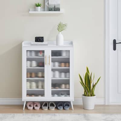 Double door shoe cabinet