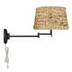 Wry Lighting Eleanor 1-light Swing Arm Wall Lamp in Matte Black and ...