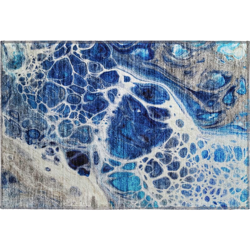 Premium Washable Super Soft Abstract Ink Mayfield Rug