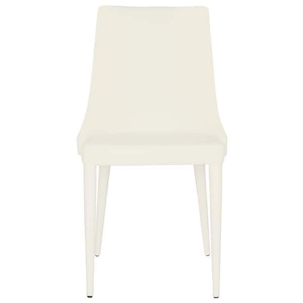 slide 2 of 5, SAFAVIEH Dining Mid-Century Modern Summerset White Dining Chairs (Set of 2) - 23.6" x 19.6" x 35.5"