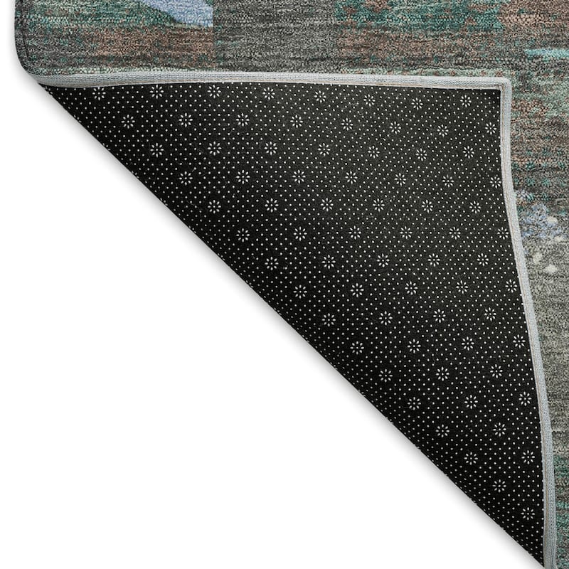 Machine Washable Indoor/ Outdoor Desert Inspiration Chantille Rug