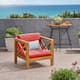 Option Teak Finish + Red Cushion