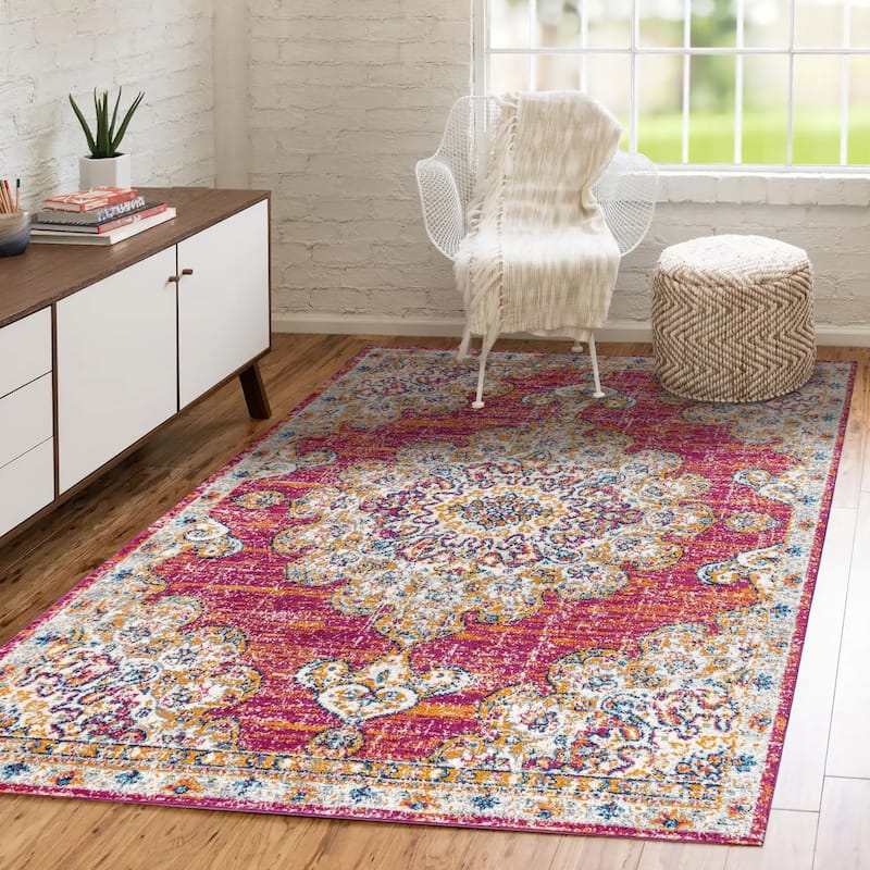 JONATHAN Y Boho FLAIR Medallion Area Rug