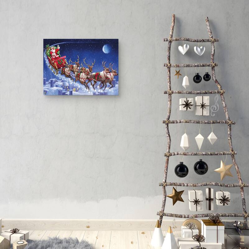 Santa's Sleigh by The Macneil Studio Canvas Art Print