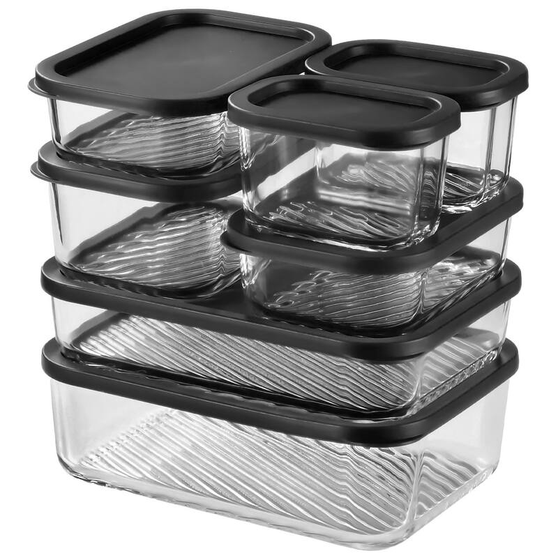 Empyrean Modular Glass Container - Black - 7 Pack