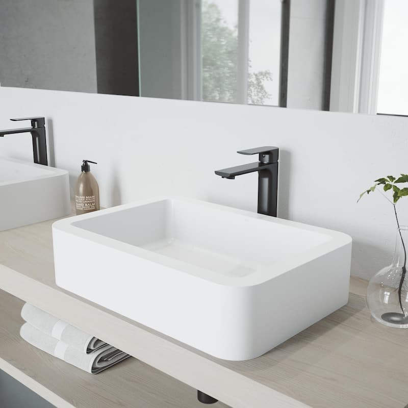 Vigo Norfolk 1.2 GPM Single Hole Bathroom Faucet