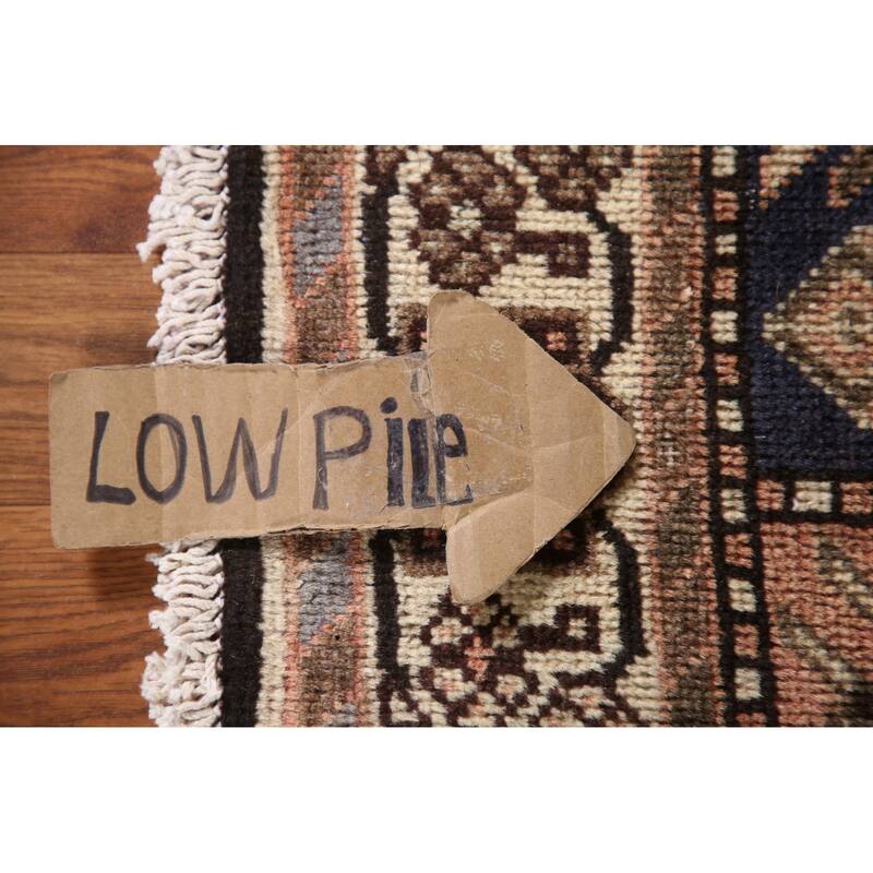 Hand Knotted Oriental 100% Wool Carpet Traditional Geometric Coral Bakhtiari Area Rug - 9' 3'' X 4' 10''