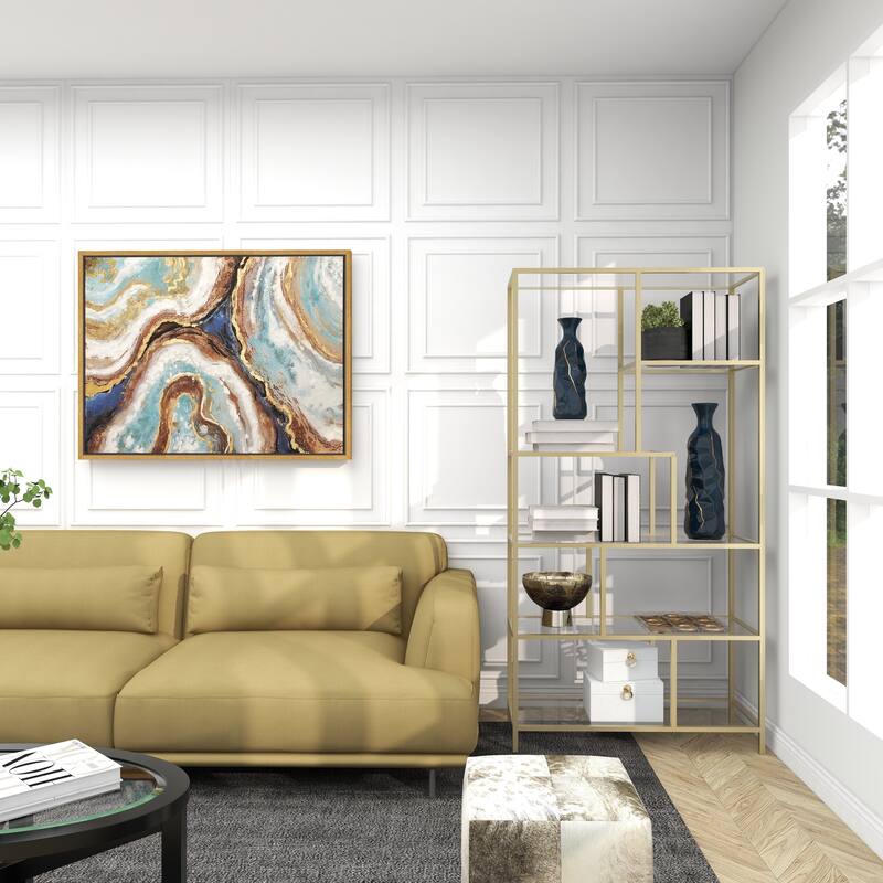 Blue Modern Smooth Glazed Stoneware Vase