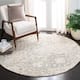 SAFAVIEH Handmade Glamour Noella Floral Wool Rug - 8' x 8' Round - Grey/Blue