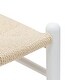 preview thumbnail 8 of 9, Poly and Bark Weave Chair - Solid Wood Frame (White)