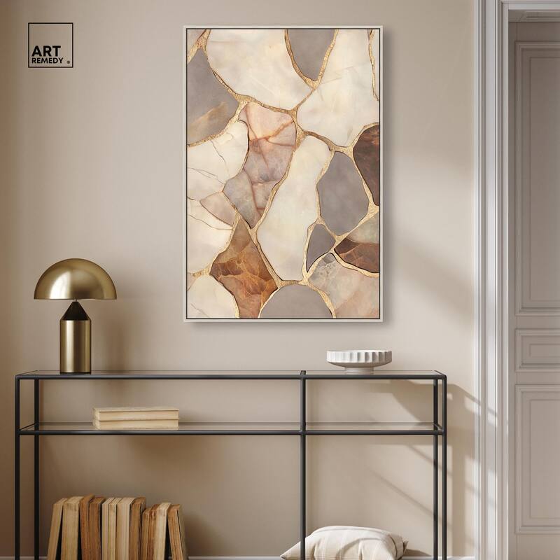 Textured Earthy Tones III Canvas by Art Remedy