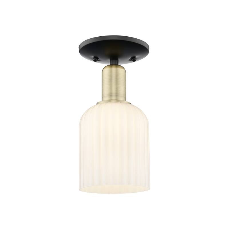 Innovations Lighting Downtown Urban - Bridal Veil - 1 Light 5" Semi-Flush Mount Light