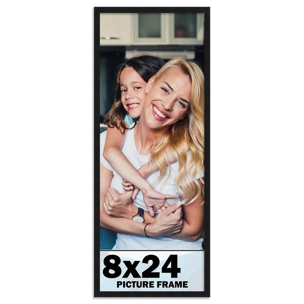 8x24 Frame Black Picture Frame - Complete Modern Photo Frame