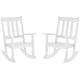 preview thumbnail 57 of 68, Laguna Kids Outdoor Poly Rocking Chair (Set of 2) White