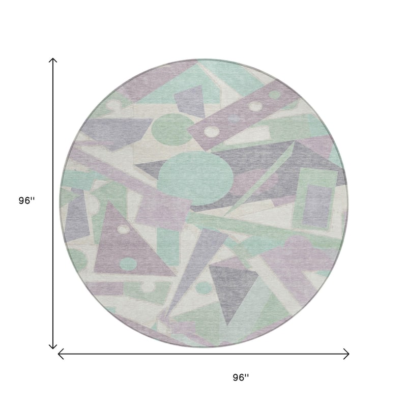 HomeRoots Geometric Modern Rectangle Outdoor Rug