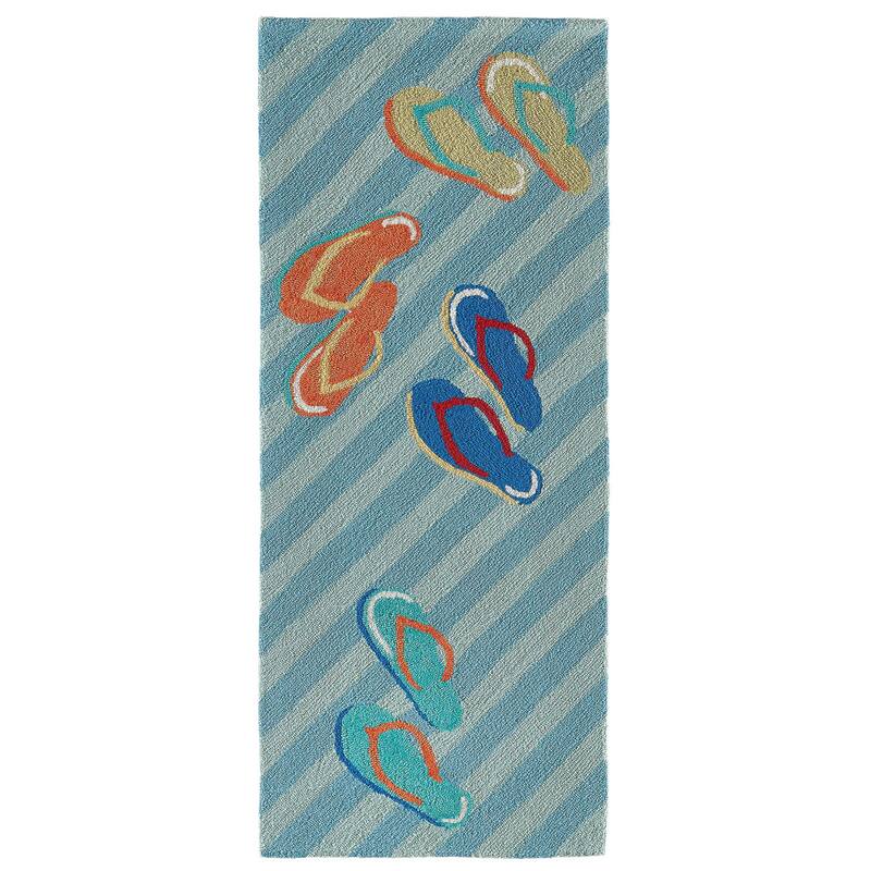Liora Manne Frontporch Flip Flops Indoor/Outdoor Rug - 2' x 5'