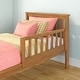 preview thumbnail 31 of 42, Max & Lily Twin Platform Bed with Guard Rail 1 Guard Rail - Pecan