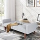 preview thumbnail 10 of 31, 68 in. Soft Convertible Sofa Bed with Adjustable Backrest and Solid Wood Legs