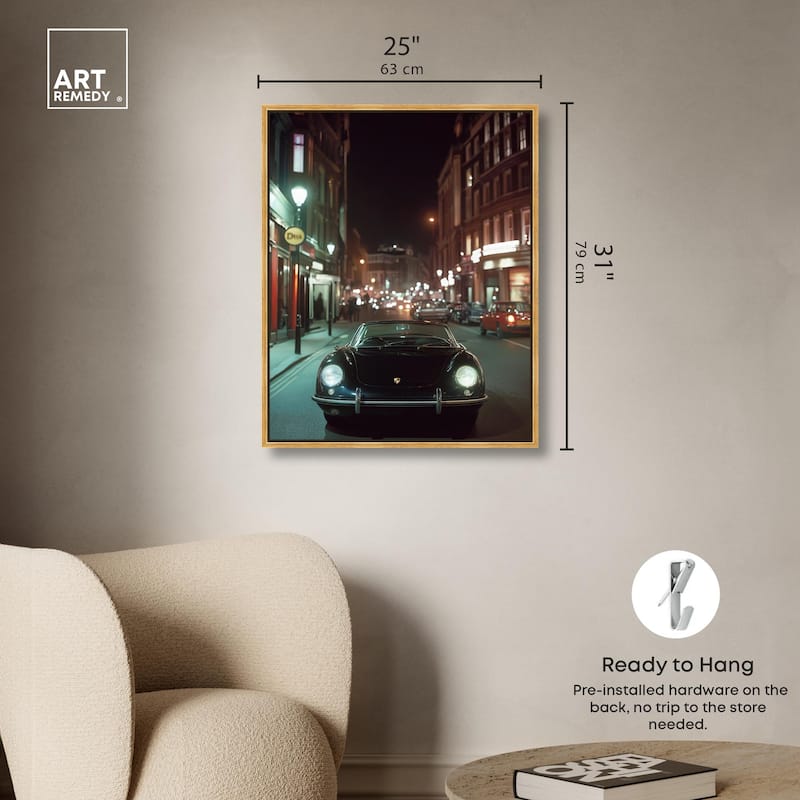 Night Roadster Canvas by Art Remedy
