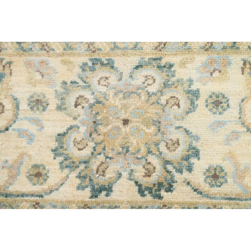 Vegetable Dye Traditional Floral Ziegler Wool Area Rug Hand-knotted - 6'7" x 9'0"