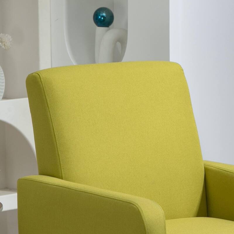 Minimalist Elegant Style Armchair with Solid Wood Frame Construction and New Soft Sponge