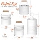 preview thumbnail 12 of 13, Autumn Alley Bathroom Accessories Set 4 - Galvanized Farmhouse Soap Dispenser, Toothbrush Holder, 2 Apothecary Jars