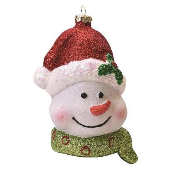 5 merry bright whimsical snowman head with santa claus hat shatterproof christmas ornament - Merry And Bright Christmas Decorations 5 merry bright whimsical snowman head with santa claus hat shatterproof christmas ornament - Merry And Bright Christmas Decorations
