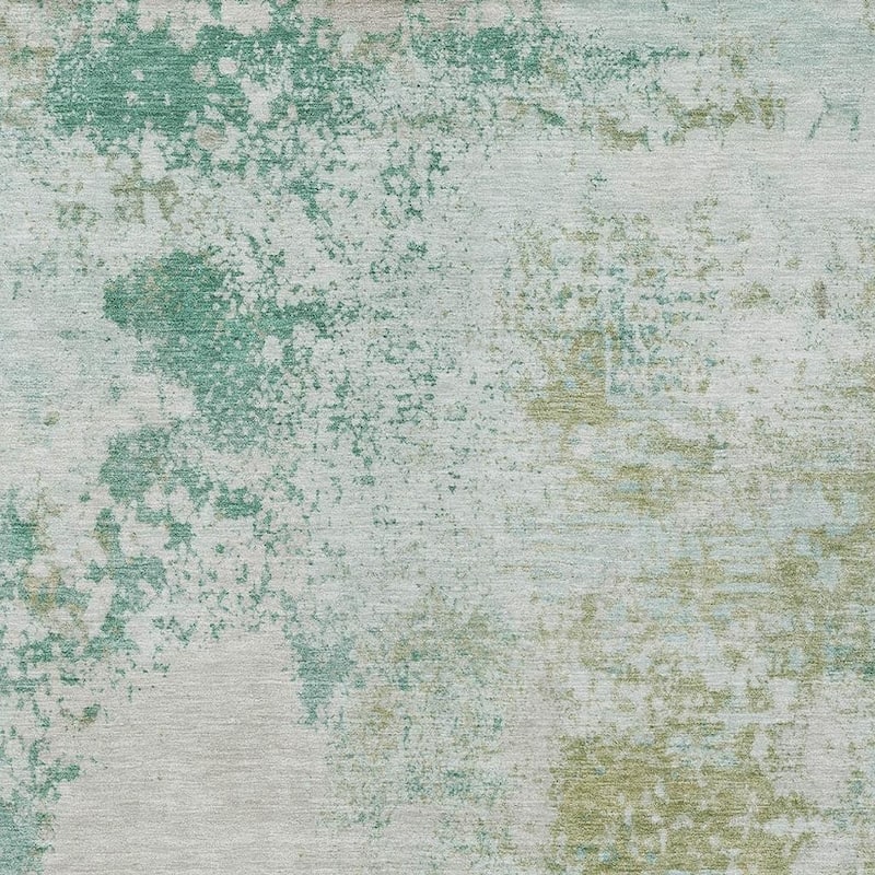 HomeRoots Abstract Transitional Rectangle Outdoor Rug