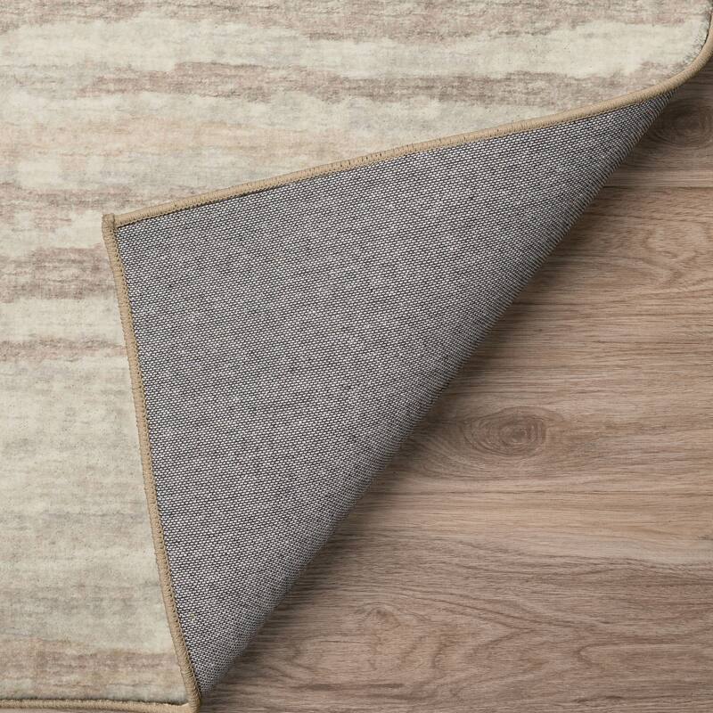 Indoor/ Outdoor Bravado Abstract Striped Baja Washable Area Rug