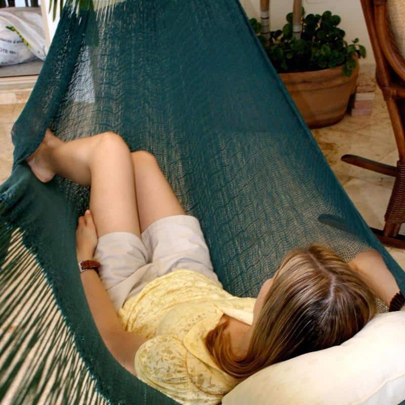 Double Mayan Hammock with Universal Stand - Bed: 6.7' x 5'