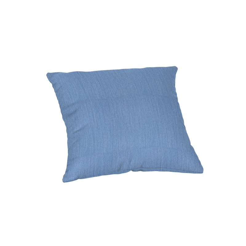 Sunbrella Solid Fabric 1-Piece Indoor/Outdoor Square Throw Pillow, 15"W x 15"L