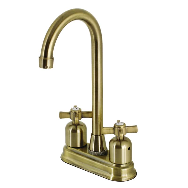 Kingston Brass Millennium 4 in. Centerset Bar Faucet - Antique Brass