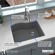 preview thumbnail 57 of 58, Karran Undermount Quartz 24 in. Single Bowl Kitchen Sink Kit