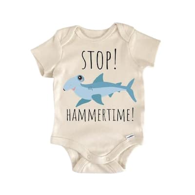 Hammerhead Shark Hammer Time - Baby Boy Girl Clothes Infant Bodysuit Funny Cute Newborn
